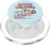 Catch The Eggs Funny Easter Bunny Plongée Catch Baseball PopSockets PopGrip pour MagSafe