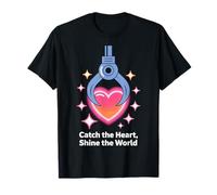 Catch The Heart Claw Machine Design Cœur Fluo T-Shirt