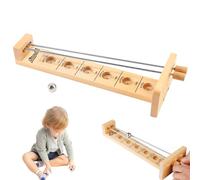 Catch The Moon Game 11,8 Pouces Game en Bois drôle avec Metal Ball and Rods équilibrant Les Jeux de Table de développement pour Les Enfants Adultes, Accessoires de Jeux