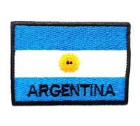 Catch the Patch Argentine Patch Thermocollant 7,5 x 5,3 cm à repasser pour Adulte Enfant avec Drapeau National Authentique, Souvenir Voyage Écusson Patrie