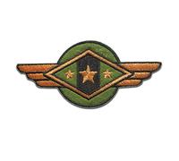 Catch the Patch Aviateur Militaire Insigne Écussons Thermocollants Insignes 3,6 x 7,9 cm à repasser pour Adulte avec Vétéran Armée Tactical Authentique