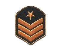 Catch the Patch Brigadier Général Militaire Écussons Thermocollants Insignes 4,7 x 6,2 cm à repasser pour Adulte avec Insigne Galon Bande Patronymique