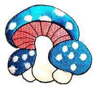 Catch the Patch Champignon Patch Thermocollant 6,5 x 5,5 cm à repasser pour Adulte avec Style Hippie Vintage, Écusson Festival Veste Jean