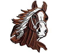 Catch the Patch Cheval Etalon Patch Thermocollant 7,3 x 9 cm à repasser pour Enfant avec Style Animal Sauvage, Écusson Chien Chat Coudre Pantalon