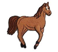 Catch the Patch Cheval Patch Thermocollant 7,6 x 8,6 cm à repasser pour Enfant avec Style Animal Sauvage, Écusson Chien Chat Coudre Pantalon