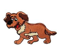 Catch the Patch Chien Patch Thermocollant 9,7 x 6 cm à repasser pour Enfant avec Style Animal Sauvage, Écusson Cheval Couture Jean