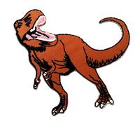 Catch the Patch Dinosaure Patch Thermocollant 8,5 x 8 cm à repasser pour Enfant avec Style Aventure Sauvage, Écusson Reptile Coudre Pantalon