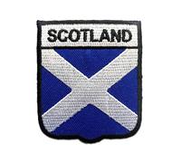 Catch the Patch Écosse Patch Thermocollant 7,1 x 6,1 cm à repasser pour Adulte Enfant avec Drapeau National Authentique, Souvenir Voyage Écusson Patrie