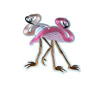 Catch the Patch Flamant Oiseau Animal Patch Thermocollant 25,4 x 19 cm à repasser pour Enfant avec Style Plume Sauvage, Écusson Hibou Coudre Pantalon