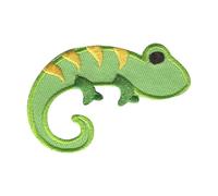 Catch the Patch Gecko Salamandre Patch Thermocollant 6,7 x 4,2 cm à repasser pour Enfant avec Style Aventure Sauvage, Écusson Reptile Coudre Pantalon