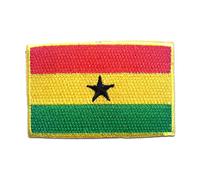 Catch the Patch Ghana Patch Thermocollant 4,7 x 7,4 cm à repasser pour Adulte Enfant avec Drapeau National Authentique, Souvenir Voyage Écusson Patrie