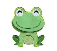 Catch the Patch Grenouille Patch Thermocollant 5,9 x 6,8 cm à repasser pour Enfant avec Style Océan Marin, Écusson Poisson Coudre Pantalon