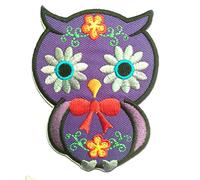Catch the Patch Hibou Patch Thermocollant 6,7 x 9 cm à repasser pour Enfant avec Style Plume Sauvage, Écusson Oiseau Couture Jean