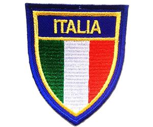 Catch the Patch Italie Patch Thermocollant 6 x 7,4 cm à repasser pour Adulte Enfant avec Drapeau National Authentique, Souvenir Voyage Écusson Patrie