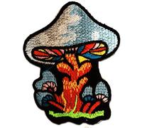 Catch the Patch Magic Champignon Patch Thermocollant 6 x 7,7 cm à repasser pour Adulte avec Style Hippie Vintage, Écusson Festival Veste Jean