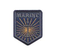 Catch the Patch Marine Ancre Troopers Écussons Thermocollants Insignes 4,9 x 6,1 cm à repasser pour Adulte avec Insigne Galon Bande Patronymique, Airsoft Tactical Outdoor Morale Vétéran Authentique