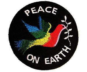 Catch the Patch Peace Colombe Paix Patch Thermocollant 7,5 x 7,5 cm à repasser pour Adulte avec Style Vintage Festival