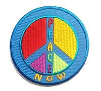 Catch the Patch Peace Now Paix Patch Thermocollant 7,5 x 7,5 cm à repasser pour Adulte avec Style Vintage Festival