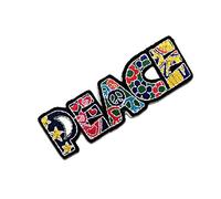 Catch the Patch Peace Paix Patch Thermocollant 10 x 3 cm à repasser pour Adulte avec Style Vintage Festival