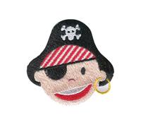 Catch the Patch Pirate Cache Oeil Patch Thermocollant 4,4 x 4,4 cm à repasser pour Enfant avec Caraïbes Trésor Vintage Authentique, Écusson Couture Vêtement Bricolage Anniversaire
