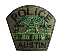 Catch the Patch Police Austin Écussons Thermocollants Police à repasser pour Adulte avec Cop Sheriff Officer Vintage, Carnaval Mardi Gras Halloween Cosplay Personnalisé Détail