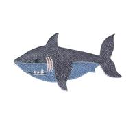 Catch the Patch Requin Poisson Patch Thermocollant 8,6 x 4,6 cm à repasser pour Enfant avec Style Océan Marin, Écusson Dauphin Couture Jean