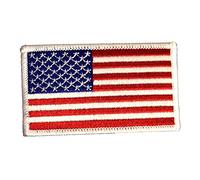 Catch the Patch USA Armée Drapeau Écussons Thermocollants Militaire 8,2 x 5 cm à repasser pour Adulte avec Stars Stripes Vétéran Authentique, Carnaval Mardi Gras Halloween Cosplay Soldat Idée