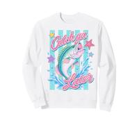 Catch Ya Later Rainbow Trout Preppy Retro Lake Fishing Sweatshirt