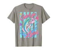 Catch Ya Later Rainbow Trout Preppy Retro Lake Fishing T-Shirt