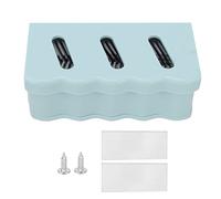 Catcher de cheveux de douche Stop slog cheveux facile Drain Drain Silicone Hair Catcher Salle de bain (Bleu)