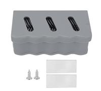 Catcher de cheveux de douche Stop slog cheveux facile Drain Drain Silicone Hair Catcher Salle de bain (Gris)