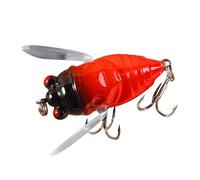 Catcher De Pêche Cigada - Lys D'attrait d'eau Douce Réaliste | Les Faux Crissants en Forme Cigale sont des Leurres Capture Appâts Natation pour Cibler Les Basses, La Truite Et d'autres Poissons