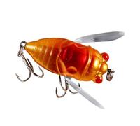 Catcher De Pêche Cigada - Lys D'attrait d'eau Douce Réaliste | Les Faux Crissants en Forme Cigale sont des Leurres Capture Appâts Natation pour Cibler Les Basses, La Truite Et d'autres Poissons