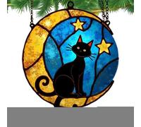 Catchers de soleil pour fenêtres - Catcher Cat Sun | Catcher Cat Sun | Acrylique Chat Lune Solaire Suspensions de Fenêtre Hangings de Fenêtre de SurrCatchers | Ornements décoratifs d'art