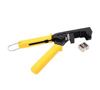 Catcheting Crimper Adjustable Res résistant à la chaleur Terminal Ferminal pour Cat6 Ethernet Keystone Jacks