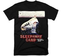 catchlucky Sleepaway Camp Movie Black T-Shirt Graphic Unisex Tee Men's Shirt Manches Courtes(3X-Large)