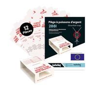 Catchmaster 288i Piège Poissons d'argent | 12x Adhésifs Contre Insectes | Solution Efficace pour Combattre Les Nuisibles | Méthode Efficace Anti-Infestation
