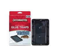 Catchmaster 96m Piège à Souris Collante 12x - Solution Efficace Anti-Rongeurs - Colle Pré-Appâtée - Adhésif Puissant - Attrape Souris Collant pour Insectes