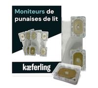Catchmaster Détecteurs Punaise Lit - 4 Pièces - Produit Puissant Contre Nuisibles - Compatible Housse Protection - Moniteur Punaise de Lit
