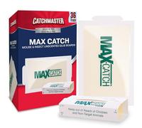 Catchmaster Max-Catch Lot de 36 pièges à Souris et Insectes à Colle d'intérieur pour la Maison, Plateau adhésif pour Attraper Les Insectes, Panneaux de Colle Non Toxiques en Vrac Non parfumés