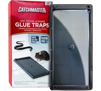 Catchmaster Rat, Snake and Mouse Traps 8Pk, Large Bulk Glue Rat Traps for Home, Adhesive Plastic Tray for Inside House, Snake, Mice, & Spider Catcher, Pest Control for House & Garage
