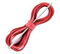 Catchorn Lacets en cuir de 183 cm compatibles avec bottes et chaussures de | Lacets plats en cuir de vache véritable, 3,2 mm de large, 182,9 cm de long, avec aiguille, compatibles avec une relation