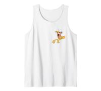 Catdog Best of Both Worlds Retro Cat Character Left Chest Débardeur