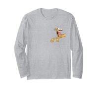 Catdog Best of Both Worlds Retro Cat Character Left Chest Manche Longue