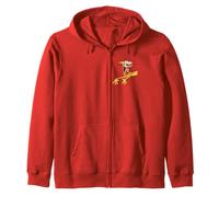 Catdog Best of Both Worlds Retro Cat Character Left Chest Sweat à Capuche