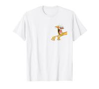 Catdog Best of Both Worlds Retro Cat Character Left Chest T-Shirt