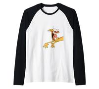 Catdog Best of Both Worlds Retro Cat Character Manche Raglan