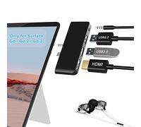 Cateck Station d'accueil Surface Go, adaptateur USB 4 en 1 Surface Go 2 avec prise en charge HDMI 4K, hub USB 3.0/2.0, prise audio 3,5 mm, adaptateur portable pour Surface Go/Go 2 accessoires