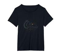 Catégorie : Sassy Feline Spirit pour Les Amoureux des Chats T-Shirt, Femme Grandes Tailles, Noir, 4X