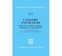 Category and Measure: Infinite Combinatorics, Topology and Groups